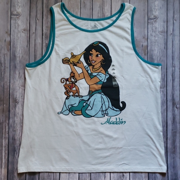 **FIRM** Disney Plus-Size Women's Jasmine Ringer Tank Top - Picture 2 of 9
